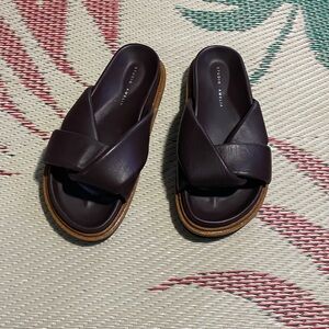 Studio Amelia NIB Nappa Leather Padded Band Sandals